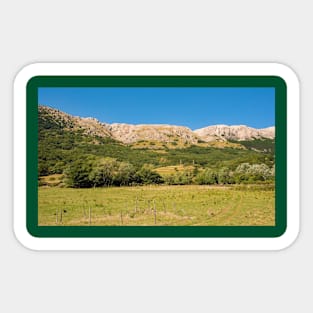 Landscape Near Jurandvor in Krk, Croatia Sticker